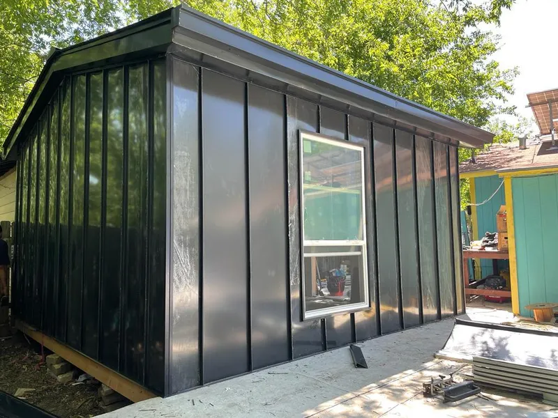 Black standing seam metal wall panels for Metal Roof Installation in Homestead